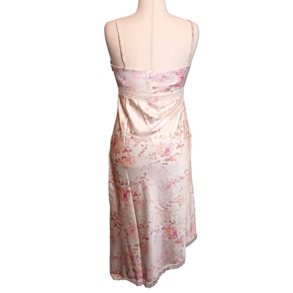 NEW Wayf Donna Lace Trim Asymmetrical Midi Slipdress in Vintage Floral, Size M - Picture 5 of 16